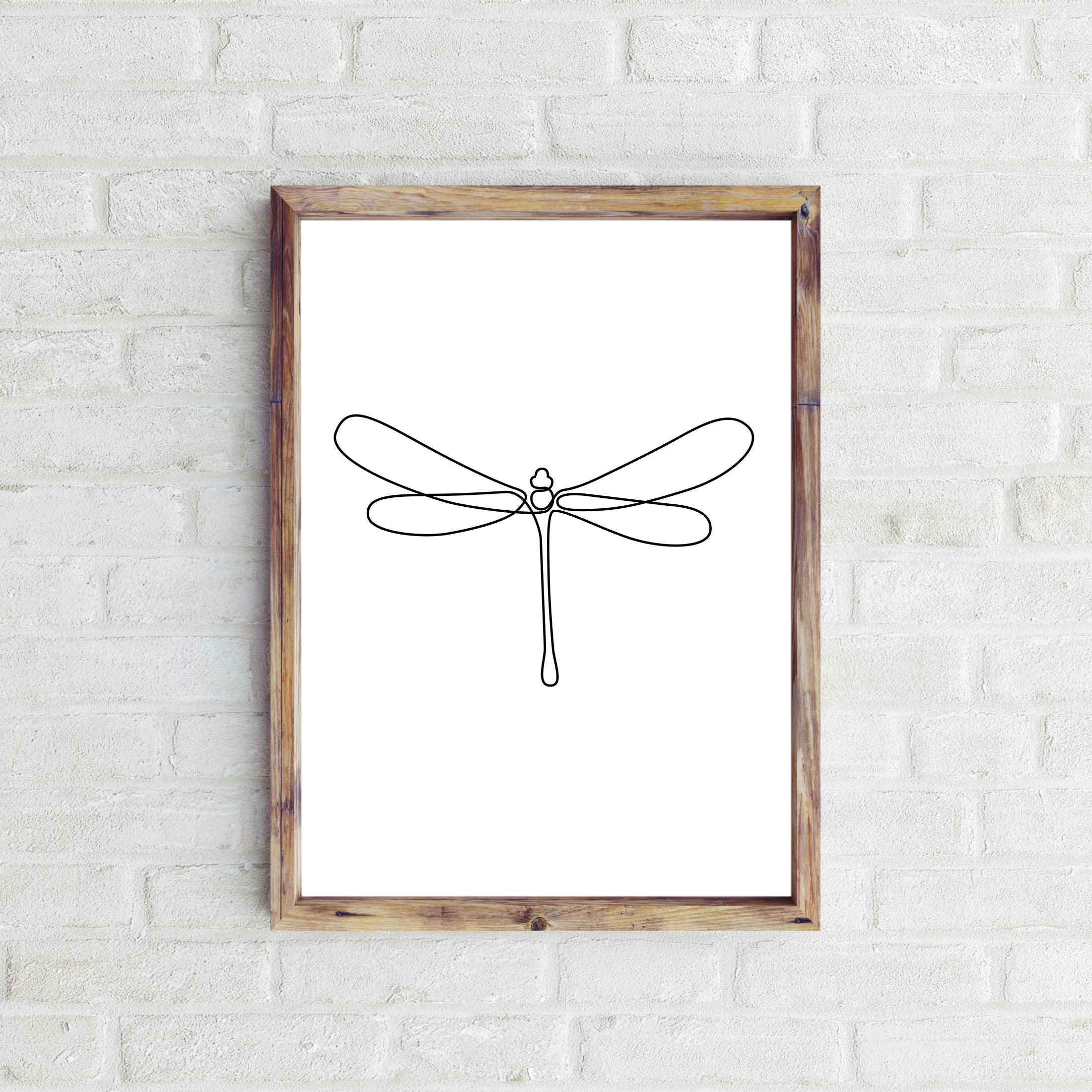 Dragonfly I Thought Of You Today But That Is Nothing New Satin Poster 4 Sizes