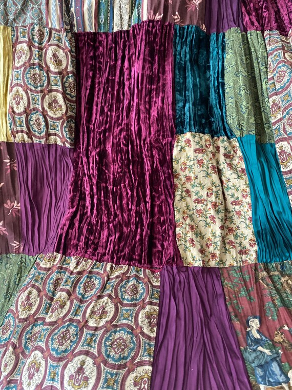 Double D Ranch Patchwork Prairie Dress Burgundy V… - image 9