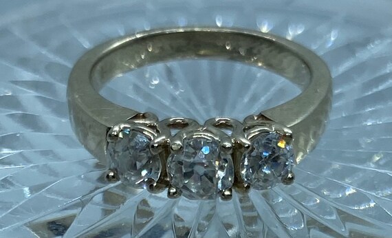 Vintage Estate Diamond Ring 3 Stone Old European … - image 6
