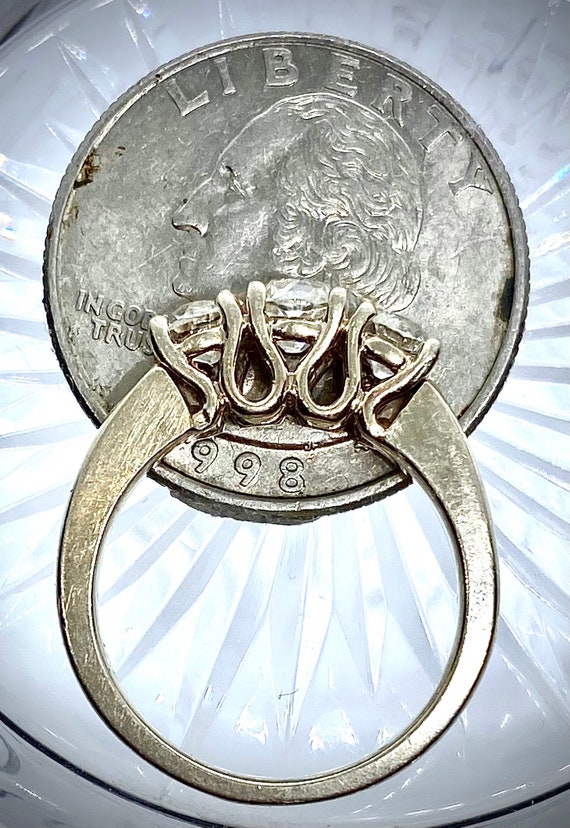 Vintage Estate Diamond Ring 3 Stone Old European … - image 8