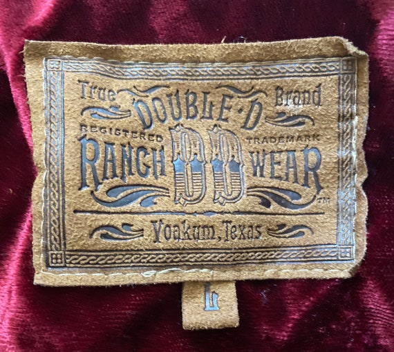 Double D Ranch Patchwork Prairie Dress Burgundy V… - image 8