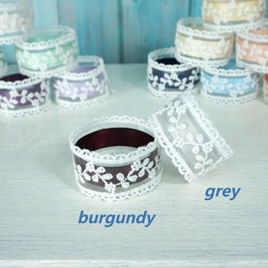 Set of 10 Napkin Rings, Burgundy Napkin Ring, Napkin Holder, Wedding Napkin Ring, Wedding Table Decor, Party Decor, Dinning Table Decor
