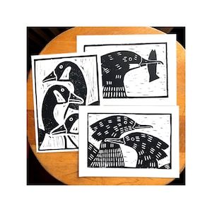 Bird Lino Print