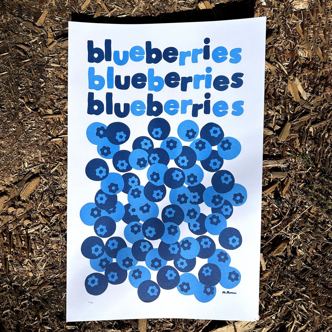 Blueberries Etsy Canada