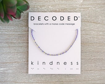 AMABILIDAD - Pulsera Código Morse - Joyas Inspiradoras - Joyería Código Morse - Pulsera de la Amistad - Joyería Minimalista - Regalos para Adolescentes