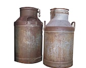 Antique Metal Milk Can, Sweden early 1900s