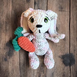 Hand Crocheted Bunny Rabbit Plushie Stuffed Animal