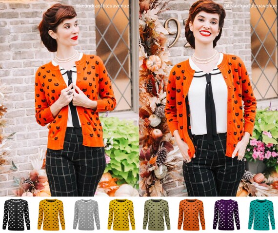 YEMAK Women's Lightweight Knit Cardigan - 3/4 Sleeve Crewneck Button Down Soft Sweater (Sizes S, M, L) - View #6