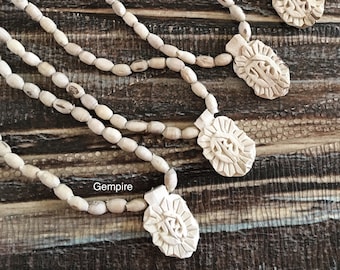 Ciondolo Tulsi Mala Radhe, collana Vrindavan Krishna Tulasi, gioielli religiosi indù dell'India
