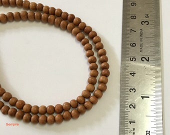 Sandelhoutkralen 5 mm 5 strengen (545 kralen) / Groothandelsverpakking 108 mala kralen / Meditatie Yoga