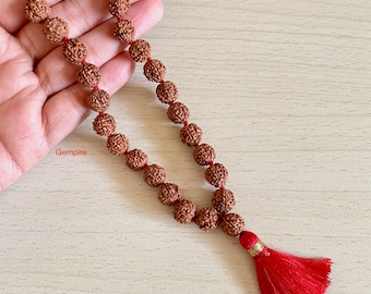 5 Mukhi Rudraksha Armband 11 Perlen 8mm