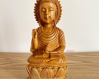 不動明王像、両面木製不動明王、精神的な装飾、瞑想と風水ギフト、家庭