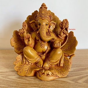 Ganesha Statue 6.5" Lord Ganesha Home Decor, Ganesh Statue, Altar Idol, Ganesha Art, Ganesha Sculpture, India God Statue Hindu Prayer Gift