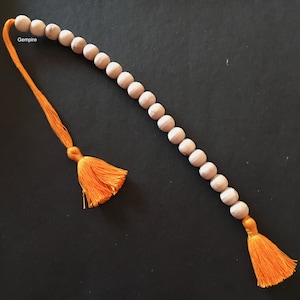 Tulsi Japa Counter 10-11 mm Beads, Tulsi Sakshi Mala, Tulasi Mala Counter, Tulsi Counter for Beads Chanting, Krishna Japa Mala Counter India
