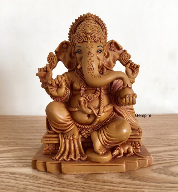 Ganesha Hinduismus Indien Souvenir,30 cm Polyresin Elefant Figur,Neu 