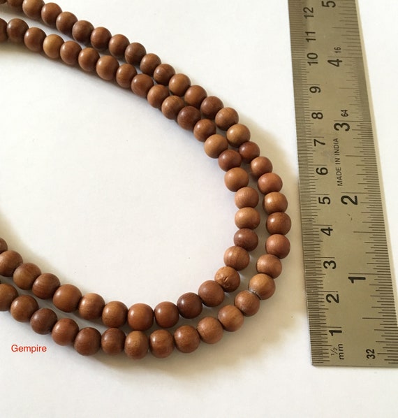 Sandalwood Beads 7 Mm 5 Strands 545 Beads Wholesale Bulk