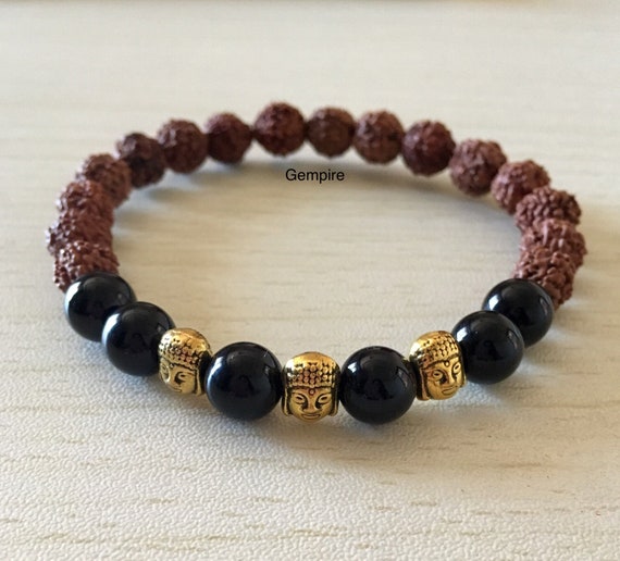 Bracelet Rudraksha & Gemstone – Fern