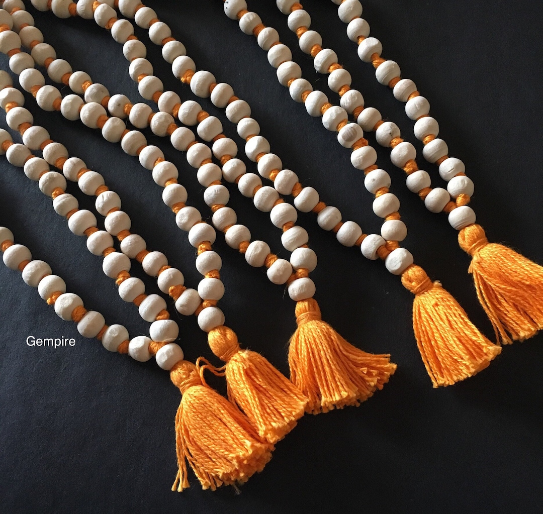 【美品・美虎杢】Roman Teller Mala 1998年　ドイツ製　4/4 Meditation Mala Set of 10 - 108 Wood Prayer Beads Necklace 8 Mm
