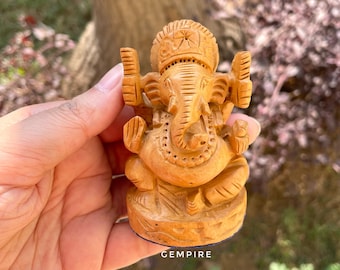 ガネーシャ像 12.5インチ ガネーシャ神彫刻、カラフルな大きな