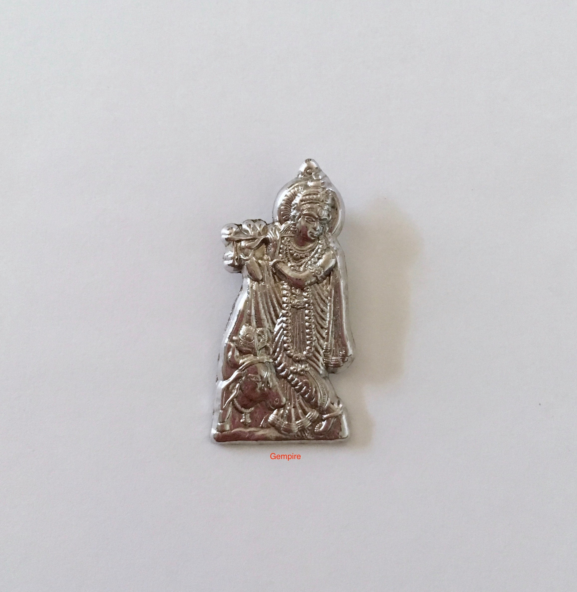 Silver Krishna Pendant 925 Sterling Silver Krishna Charm | Etsy
