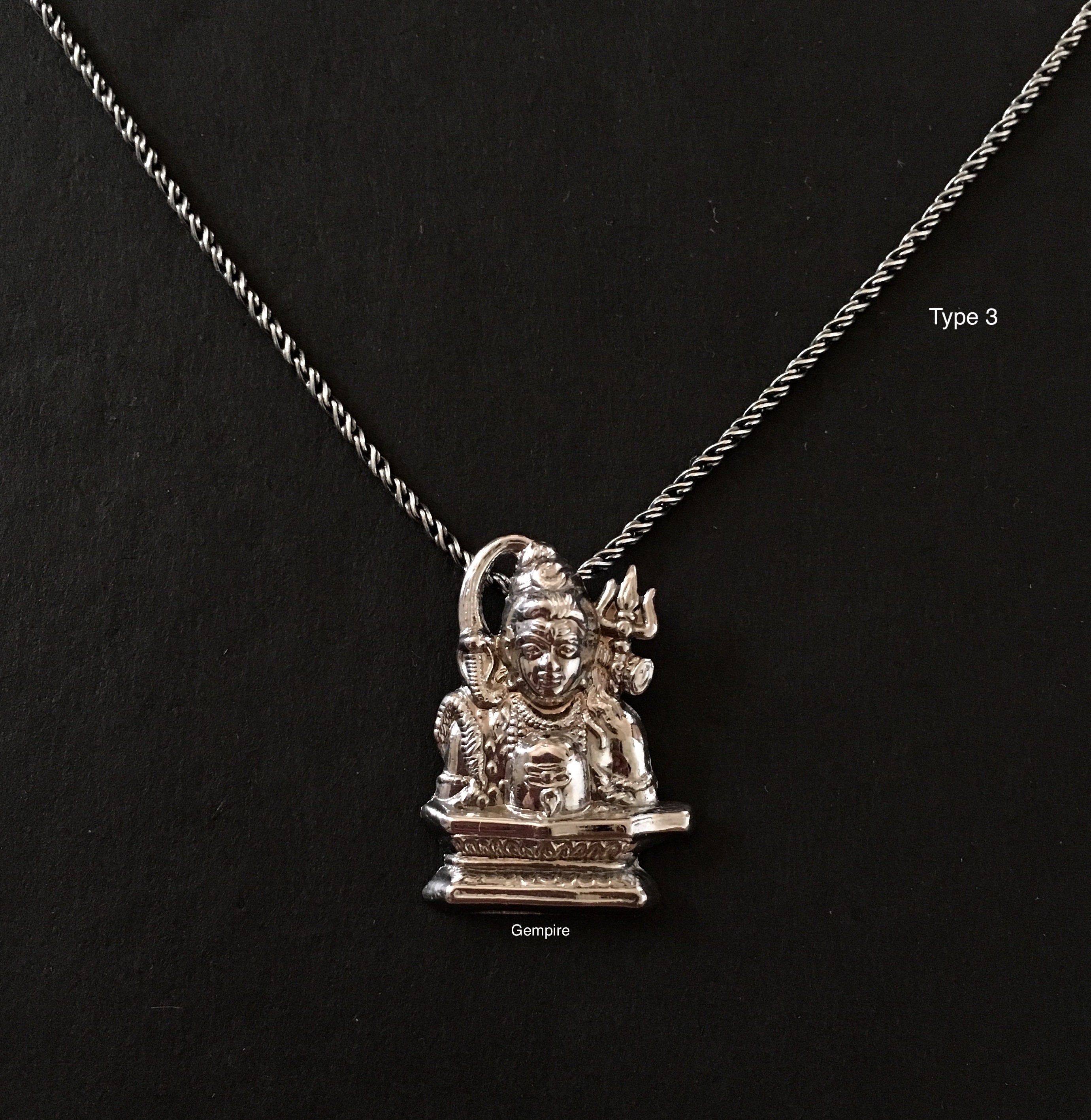 Shiva Pendant Sterling Silver Shivling Pendant Shiva Charm | Etsy