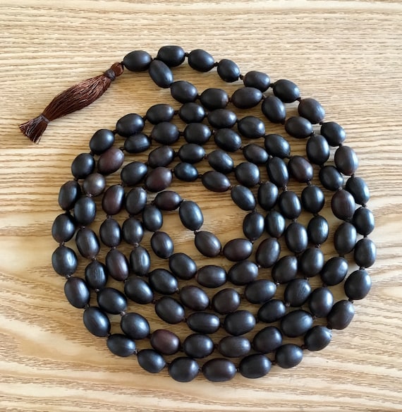 Black Lotus Seed 108 Bead Mala Black Lotus Seed 108 Bead Mala
