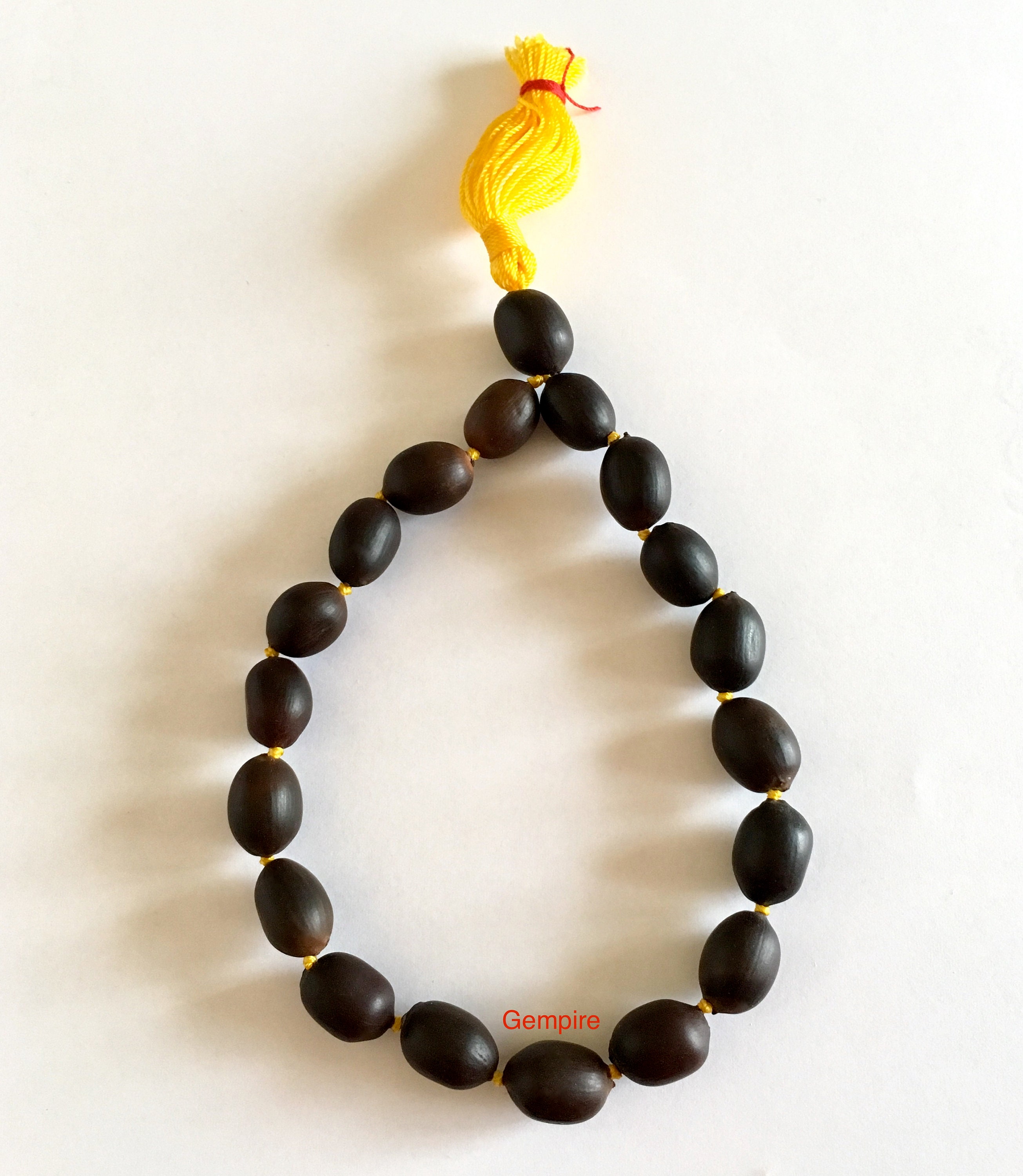 Lotus Seed Bracelet 18 Prayer Beads Mala Knotted Lotus Seed - Etsy Israel