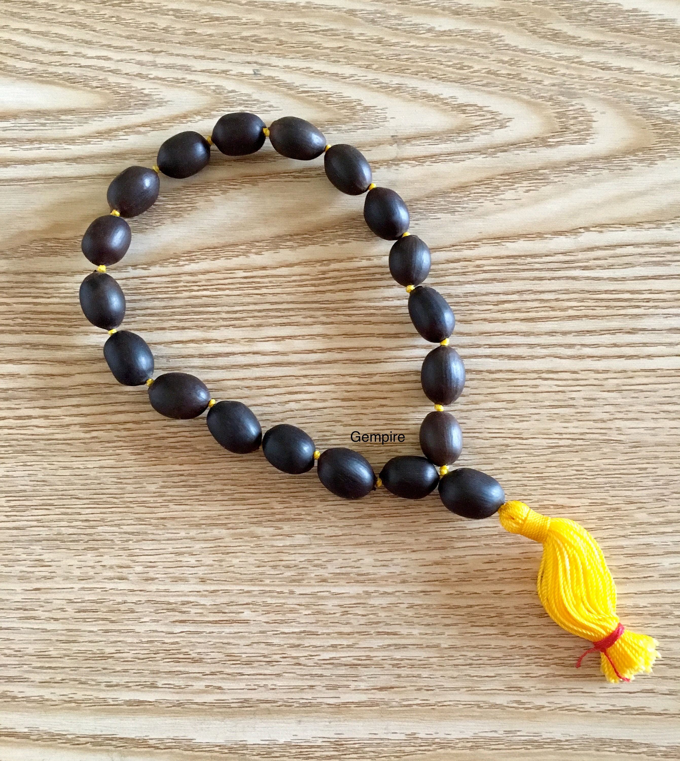 Lotus Seed Bracelet 18 Prayer Beads Mala Knotted Lotus Seed - Etsy Israel
