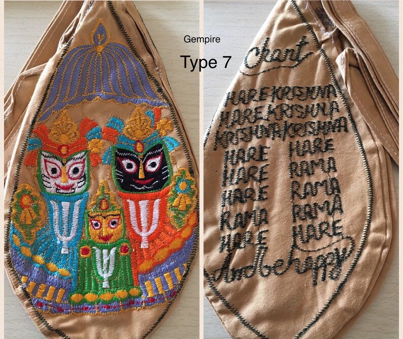 Prayer bag Embroidered Design Japa Mala bag with Zip Etsy