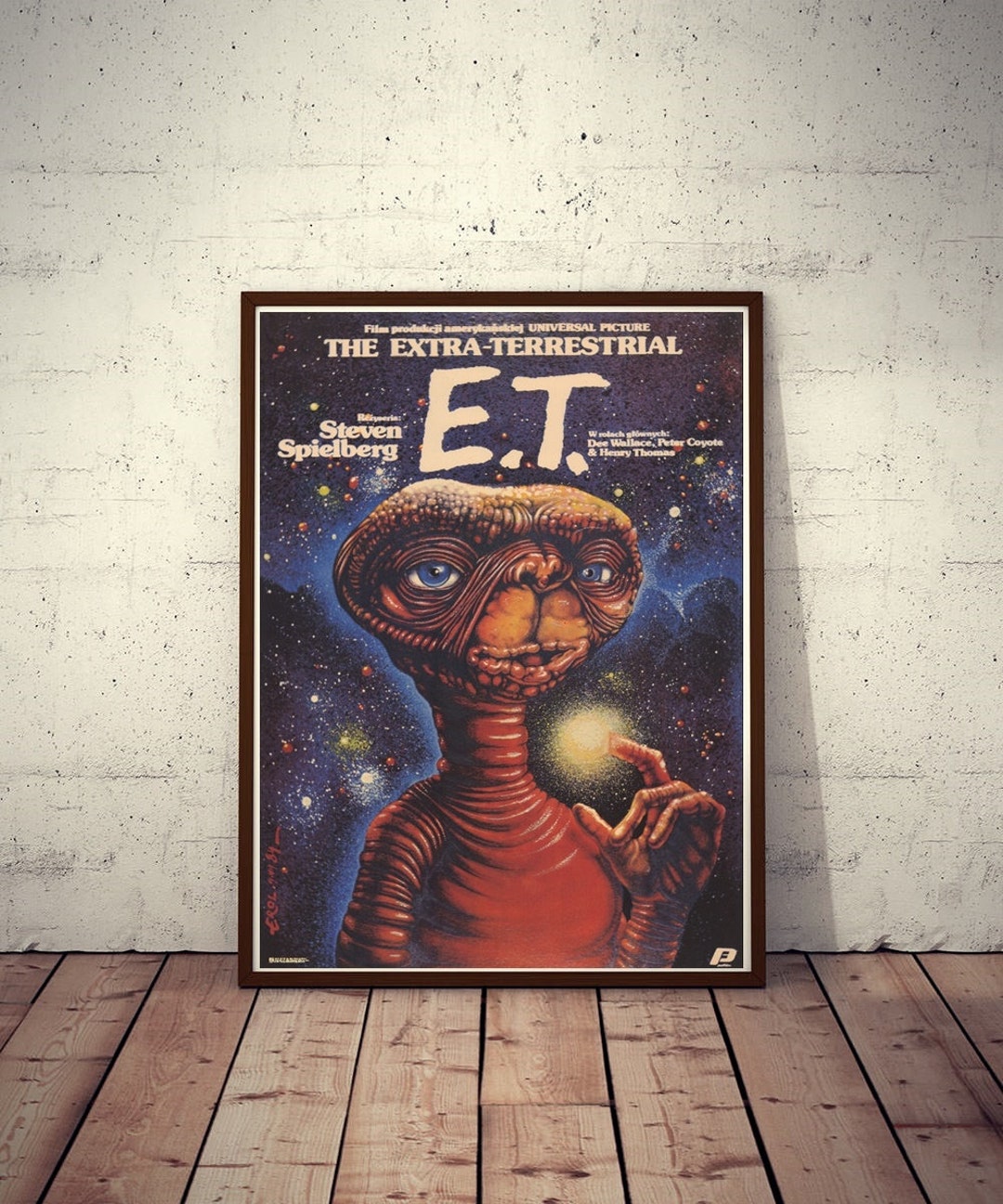 Polish Movie Poster E.T. the Extra-terrestrial Steven Spielberg