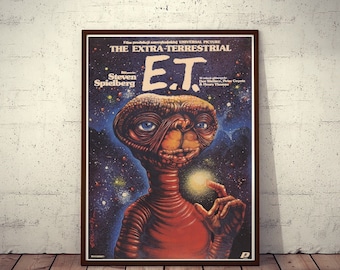 Polish Movie Poster E.T. the Extra-Terrestrial Steven Spielberg Limited Edition Jakub Erol artwork 1984/2017!