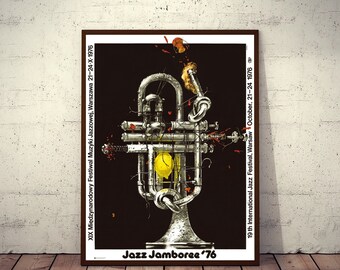 Polish Music Festival Poster 19th JAZZ JAMBOREE Swierzy art of trumpet. 1976/2023!