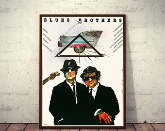 Polish Movie Poster Blues Brothers John Landis Limited Edition Grzegorz Marszalek artwork 1983/2021 NEW
