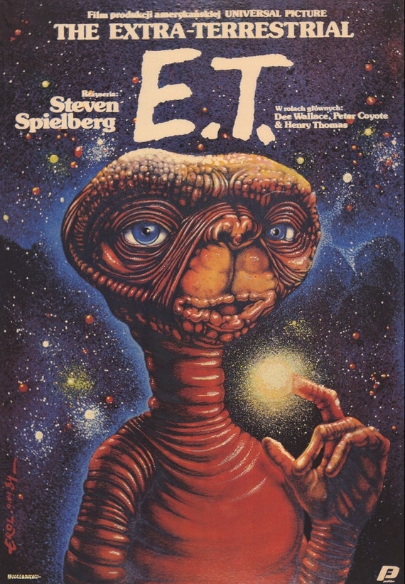 Polish Movie Poster E.T. the Extra-terrestrial Steven Spielberg