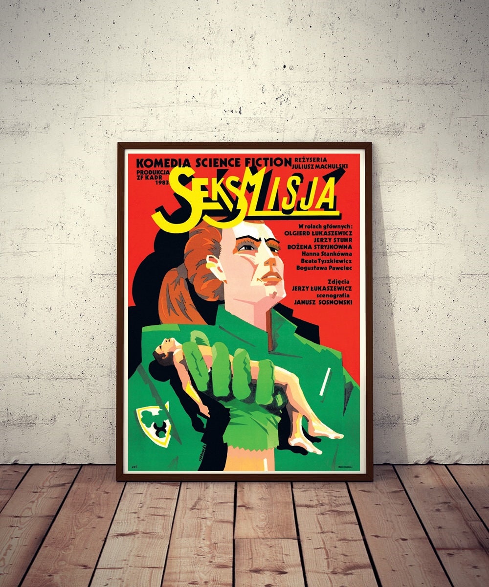 Polish Movie Poster Sexmission Juliusz Machulski Cool Koscielniak