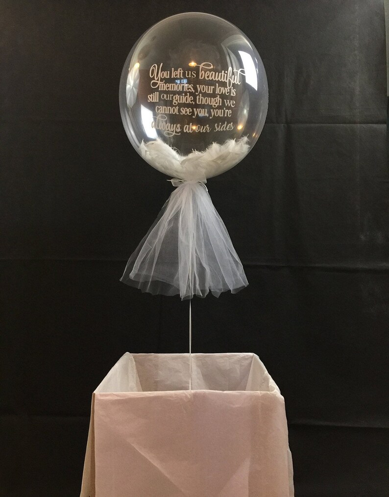 Bespoke memorial balloon/custom funeral balloon display/ Etsy