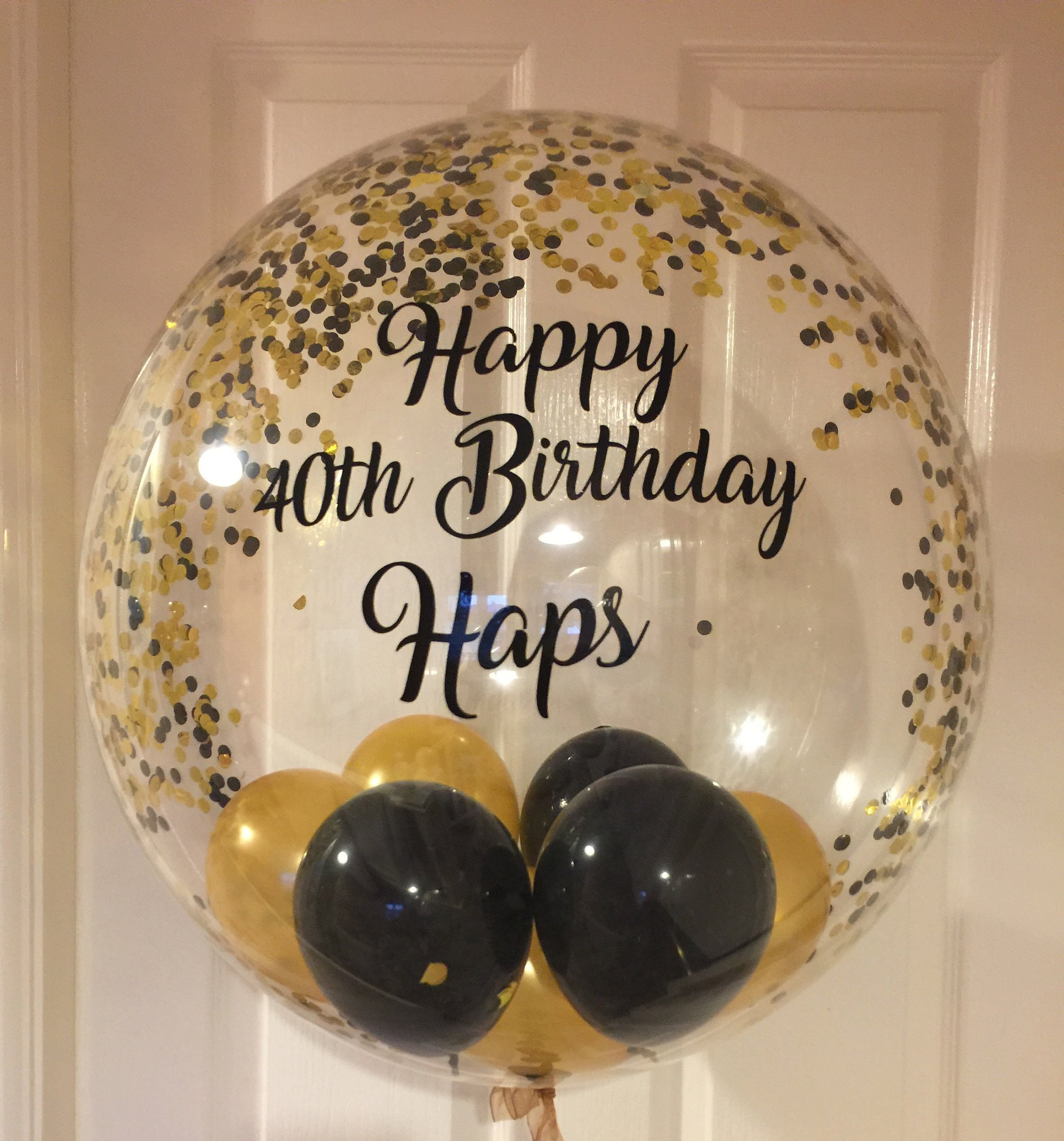 Personalised 40th birthday balloons deals
