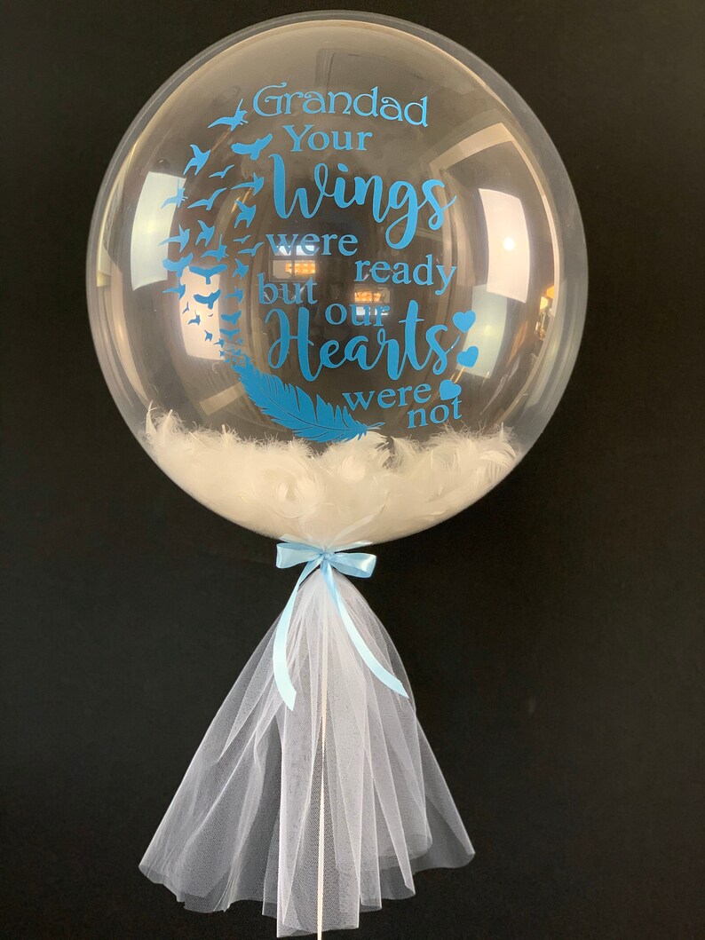 Bespoke memorial helium balloon/Sympathy gift/ in memory of a Etsy