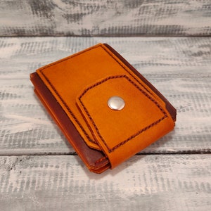 Leather Minimalist Wallet, Slim Card Holder
