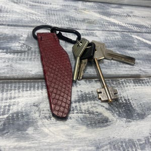 Exclusive Handmade snake skin keychain