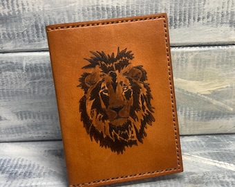 Cartera para tarjetas de identificación/documentos de conducción, organizador de cuero para coche