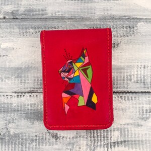 Portefeuille minimaliste en cuir | portefeuille élégant pour elle | Mini portefeuille en cuir | Portefeuille femme | Portefeuille fin |  Cadeau portefeuille fin pour femme |