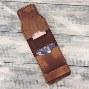 Slim Wallet| Minimalist Wallet Leather Cardholder| Independence Day| Wallet Leather| Slim wallet gift for man|Mini Wallet|Leather cardholder