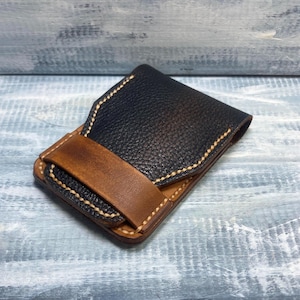 Unique Minimalist Wallet | Slim Wallet | Mini Wallet Leather Cardholder | Mens Wallet | Wallet Leather |Slim wallet gift for man|Mini Wallet