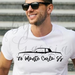 1986 Monte Carlo SS PNG: Digital Design (300 DPI, Transparent Background)