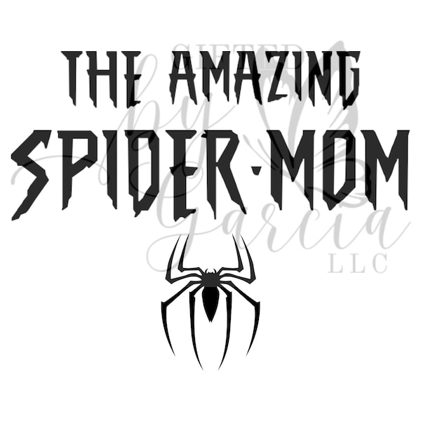 Spider-mom, amazing, kids birthday shirt, mom spider shirt, png.