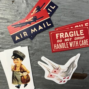 Handle With Care Air Mail Sticker Pack