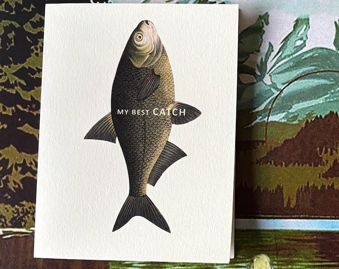 Featured listing image: My Best Catch Fish Card