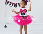 Hot Pink Minnie Mouse Birthday Tutu Outfit Fuchsia Minnie Mouse Birthday Set Minnie Mouse 1st Birthday Outfit Minnie Mouse Dress Disney Trip