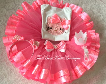 hello kitty 1st birthday outfit